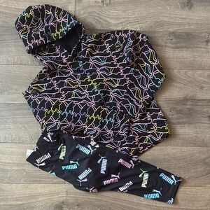 Puma Multicolor Hoodie and Leggings Set